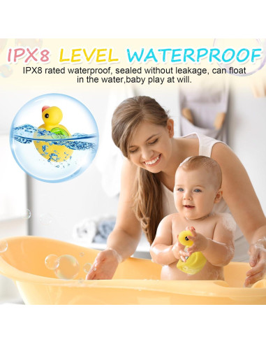 Termómetro de baño digital para bebés AXHHTVCGY pato recargable