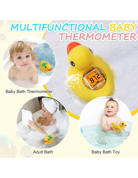 Termómetro de baño digital para bebés AXHHTVCGY pato recargable