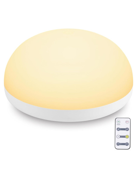 Luz Nocturna LEDIKON para Bebés, Recargable y Táctil, 2 Modos