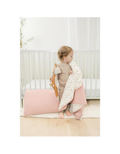 Manta de Muselina Konssy 100% Algodón Floral 101.6x91.4cm