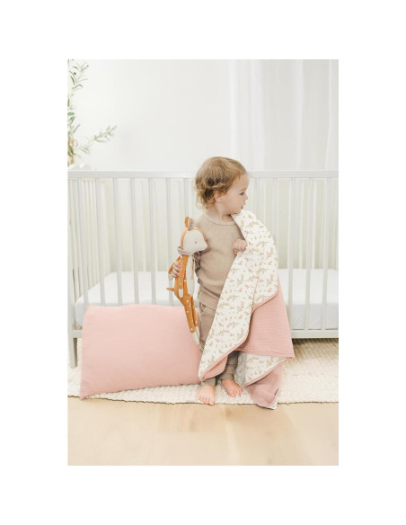 Manta de Muselina Konssy 100% Algodón Floral 101.6x91.4cm