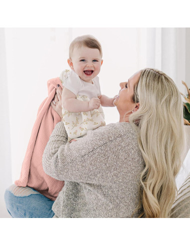 Manta de Muselina Konssy 100% Algodón Floral 101.6x91.4cm