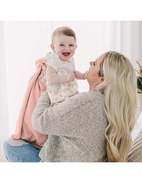 Manta de Muselina Konssy 100% Algodón Floral 101.6x91.4cm