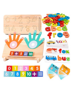 Juguetes de Aprendizaje Montessori LXDHSRTA - Matemáticas y Ortografía
