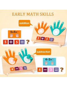 Juguetes de Aprendizaje Montessori LXDHSRTA - Matemáticas y Ortografía 2