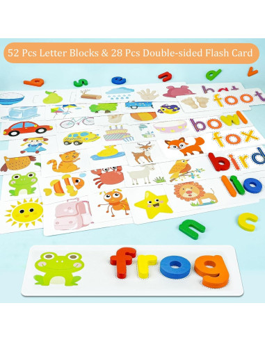 Juguetes de Aprendizaje Montessori LXDHSRTA - Matemáticas y Ortografía