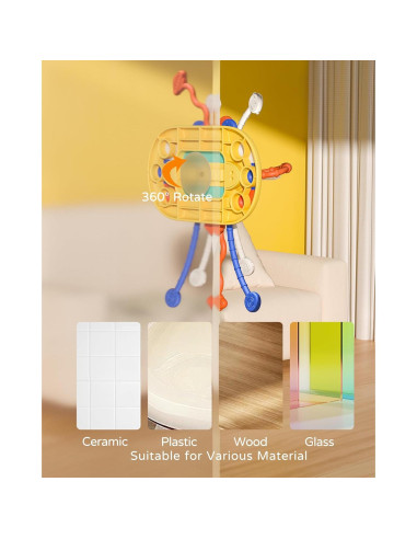 Juguete Sensorial Montessori VoMii con Ventosa para Silla Alta