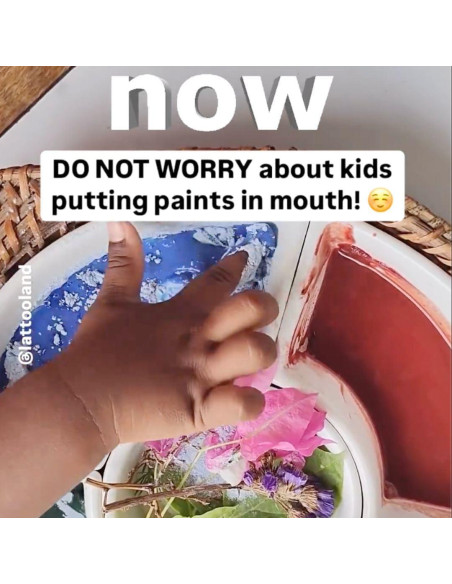 Set de Pintura Vegana Natural Lattooland 4 Colores 2 Oz