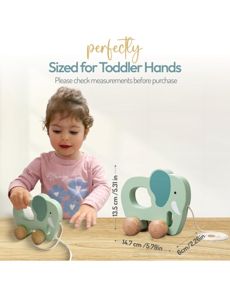 Juguetes Montessori ELLIANI de Madera 3 en 1 para Bebés