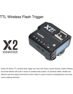Disparador Inalámbrico TTL Godox X2T-O para Olympus y Panasonic 2