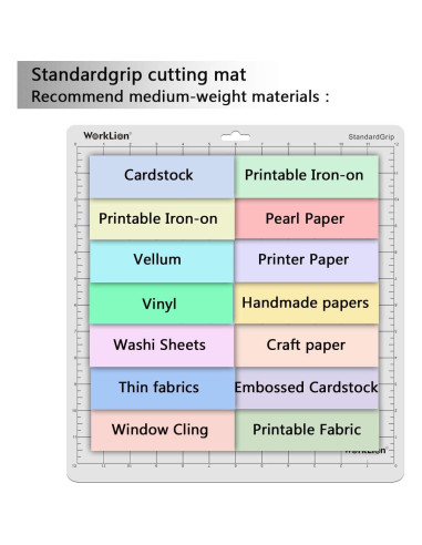 Alfombrilla de corte 30.48x30.48 cm WORKLION - 6 piezas