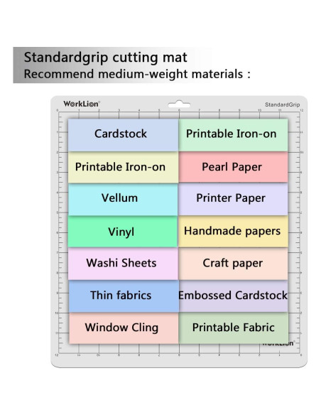 Alfombrilla de corte 30.48x30.48 cm WORKLION - 6 piezas