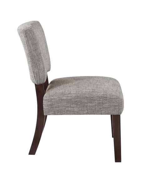 Silla de Acento Jasmine Office Star - Moderno Medio Siglo, Tela Tweed Carbón