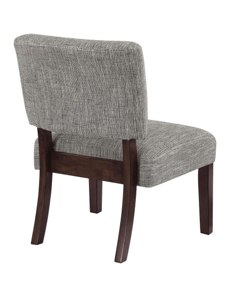 Silla de Acento Jasmine Office Star - Moderno Medio Siglo, Tela Tweed Carbón