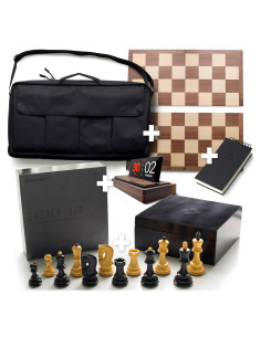 Conjunto de Ajedrez Tempest Zagreb 1959 + Reloj Deluxe