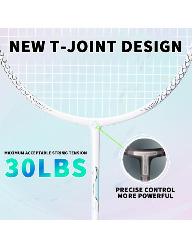 Raqueta de Bádminton KUMPOO DS-203 Fibra de Carbono 75g