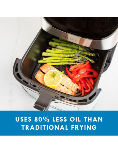 Freidora de Aire Digital Kenmore 8 Qt Acero Inoxidable 1700W