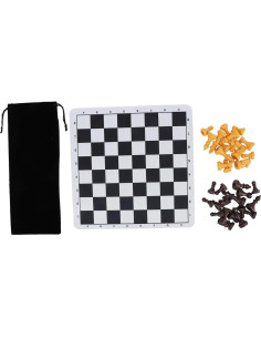 Juego de Ajedrez y Damas Portátil Yuecoom, Tablero Roll-Up 2