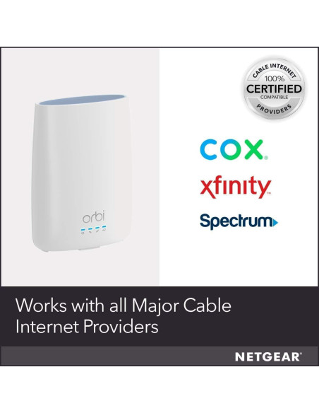 Módem por Cable Netgear Orbi CBR40 + Enrutador WiFi AC2200