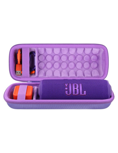 Funda Dura Impermeable Khanka para JBL Flip 7/6 - Púrpura