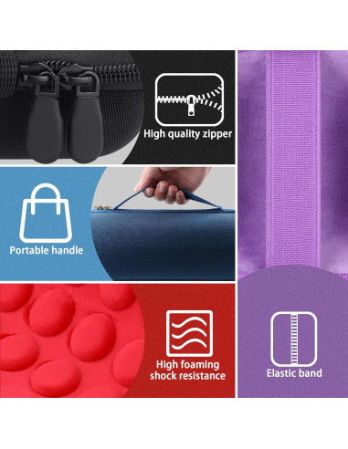 Funda Dura Impermeable Khanka para JBL Flip 7/6 - Púrpura