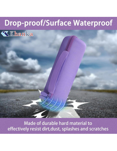 Funda Dura Impermeable Khanka para JBL Flip 7/6 - Púrpura