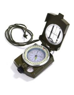 Brújula Militar GWHOLE Impermeable 7x5cm para Outdoor