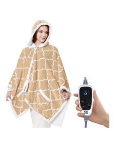 Manta Térmica Eléctrica Sealy Beige 127x152 cm con Capucha