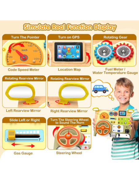 Tablero de Actividades Montessori JGOBUB para Bebés 0.96kg