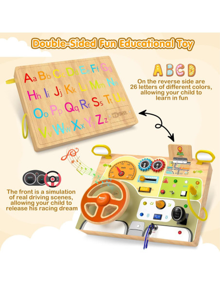 Tablero de Actividades Montessori JGOBUB para Bebés 0.96kg