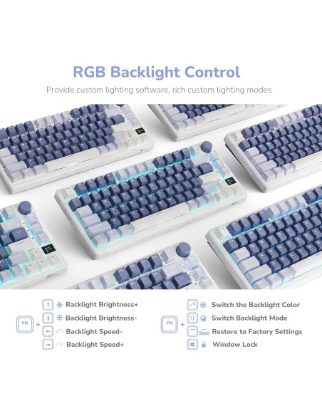 Teclado Mecánico RK Royal Kludge M75 75% RGB Bluetooth