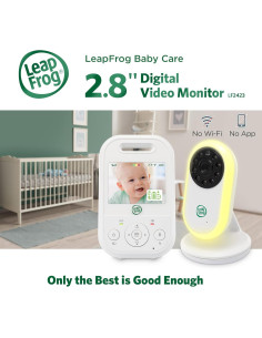 Monitor de Bebé LeapFrog LF2423, Video 2.8" LCD, Audio Bidireccional 2