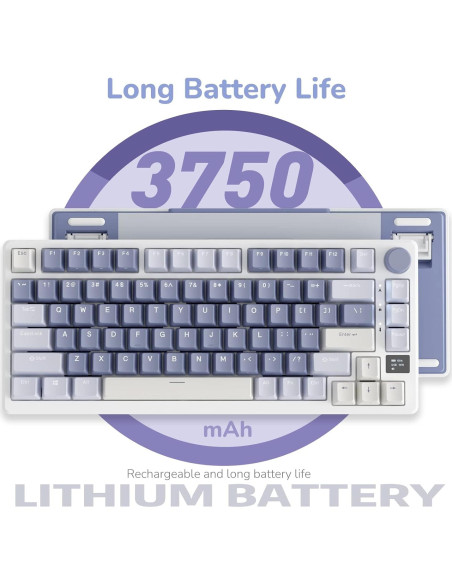 Teclado Mecánico RK Royal Kludge M75 75% RGB Bluetooth