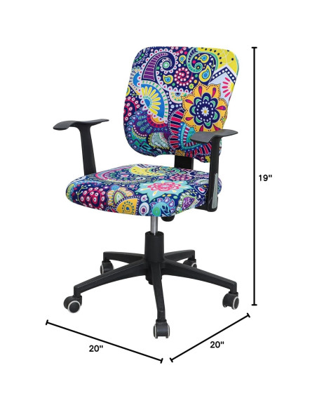 Funda Estirable para Silla de Oficina FORCHEER Boho 2 Piezas
