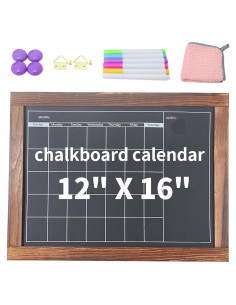 Calendario de Pizarra Magnética TONICE 30.48x40.64 cm Reutilizable