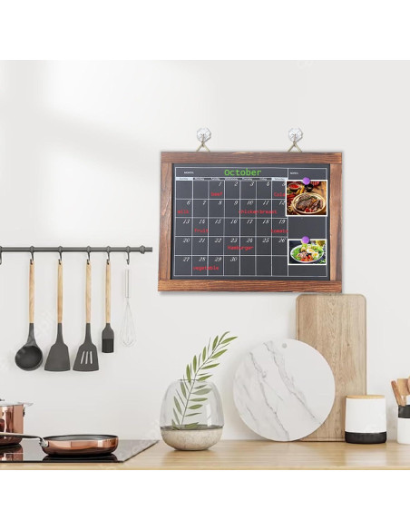 Calendario de Pizarra Magnética TONICE 30.48x40.64 cm Reutilizable