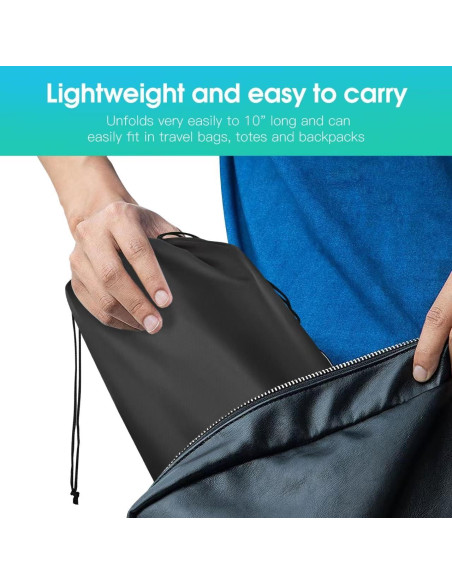 Bastón Plegable Akeoil Ajustable para Caminata - Negro