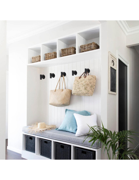 Juego de Accesorios de Baño TocTen - Barra y 5 Ganchos SUS304