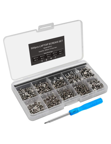 Kit de Tornillos para Laptop Mcsher 500 Piezas Phillips