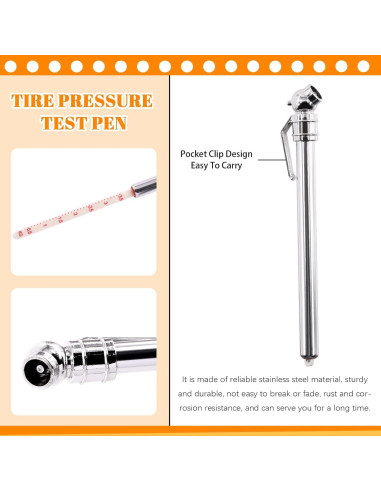 Juego de herramientas de medición de neumáticos Rustark 17 piezas