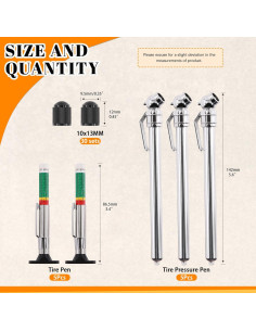 Juego de Herramientas de Medición de Neumáticos Rustark 40 Piezas 2