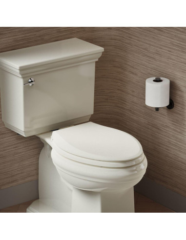 Asiento de Inodoro Alargado KOHLER 4636-RL-96 Cierre Suave Biscuit