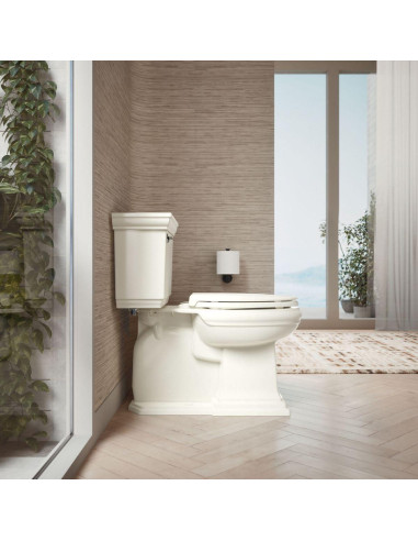 Asiento de Inodoro Alargado KOHLER 4636-RL-96 Cierre Suave Biscuit