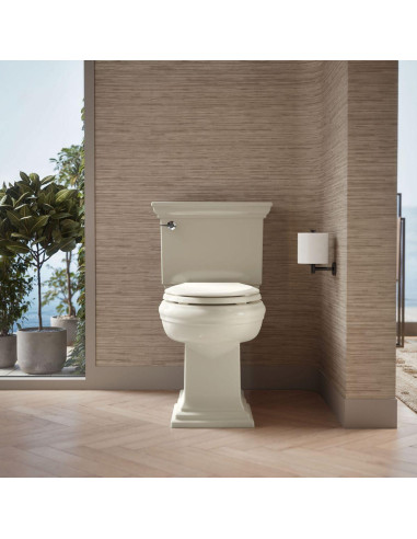 Asiento de Inodoro Alargado KOHLER 4636-RL-96 Cierre Suave Biscuit