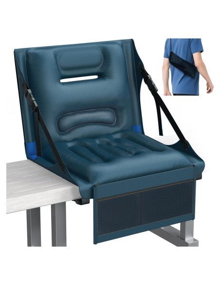Asiento Inflable Ergonómico Cuarko para Estadio con Respaldo