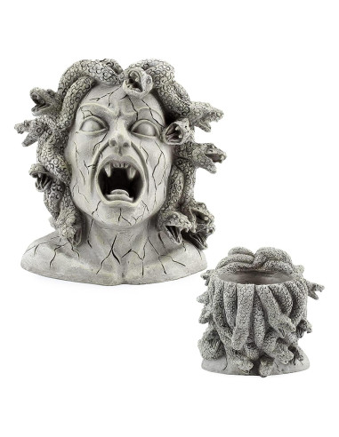 Maceta de Resina Medusa Darware 26.7 cm Decoración Jardín