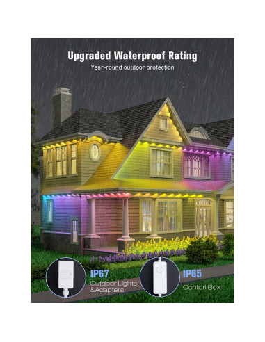 Luces Permanentes Exteriores JMEXSUSS 30.48m RGB IP67