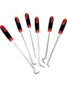 Juego de Herramientas de Gancho y Púa Performance Tool W942, 6 piezas 2
