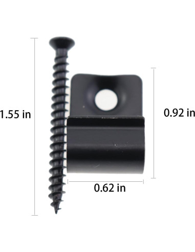 36 Clips de Inicio Acero Inoxidable ZHYOHEN para Decks Negros