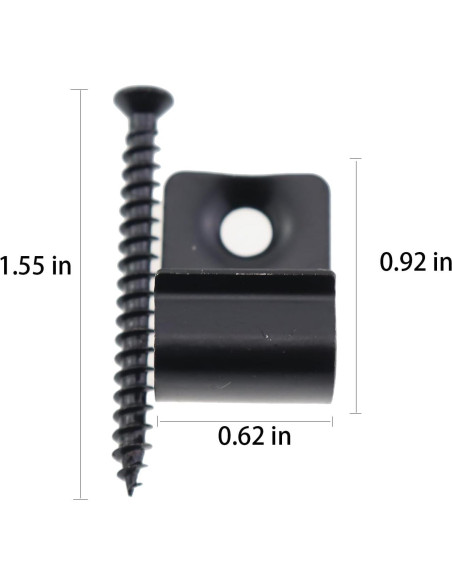 36 Clips de Inicio Acero Inoxidable ZHYOHEN para Decks Negros